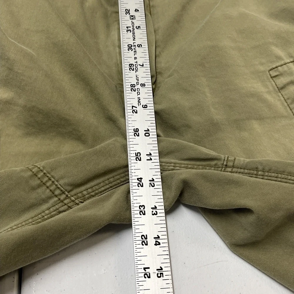 Polo Ralph Lauren Shorts Heavy Weight Cargo Khaki‎ Size 36 Baggy Y2K Utility